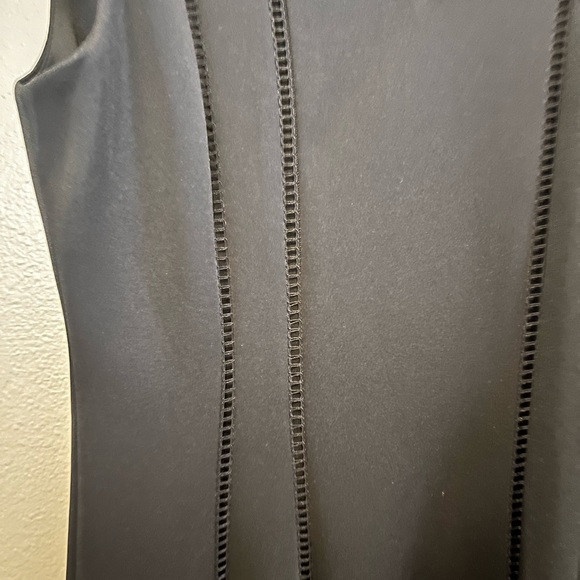 Karl Lagerfield Little Black Sheath V Neck Dress   (see measurements) EUC - Picture 2 of 7